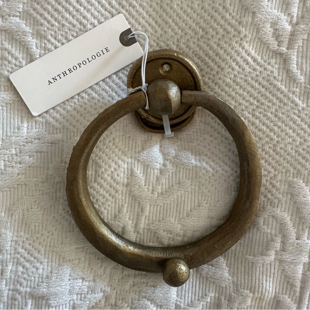 Anthropologie Ania Brass Door Knocker - Picture 8 of 10